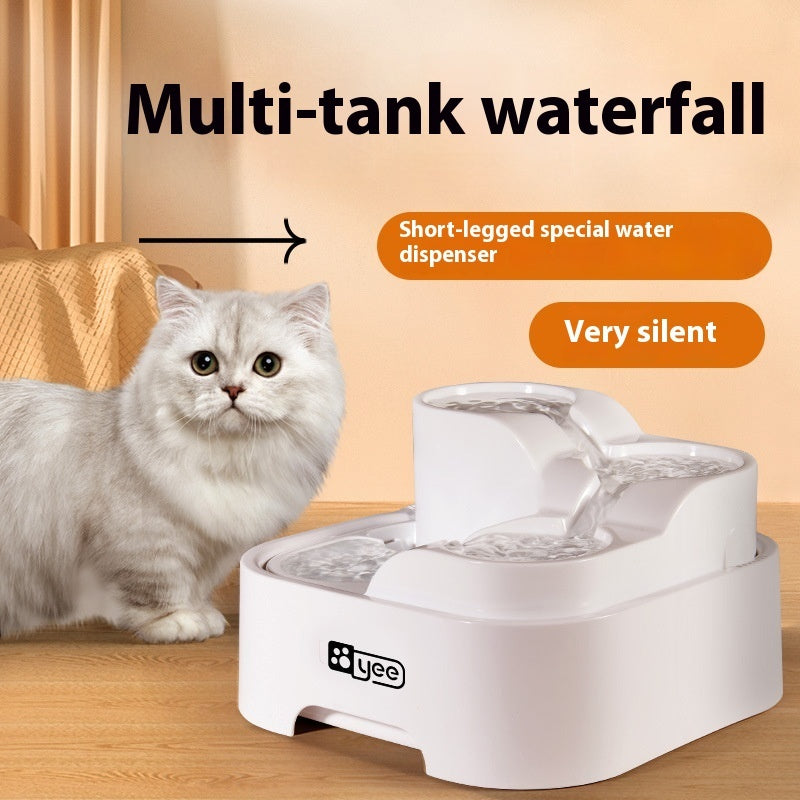 Automatic Cat Water Fountain with Filter – Circulating Flowing Fresh Water Dispenser