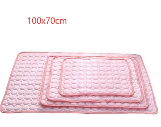 Pet Cooling Mat for Dogs & Cats | Ice Silk Summer Cold Nest Pad