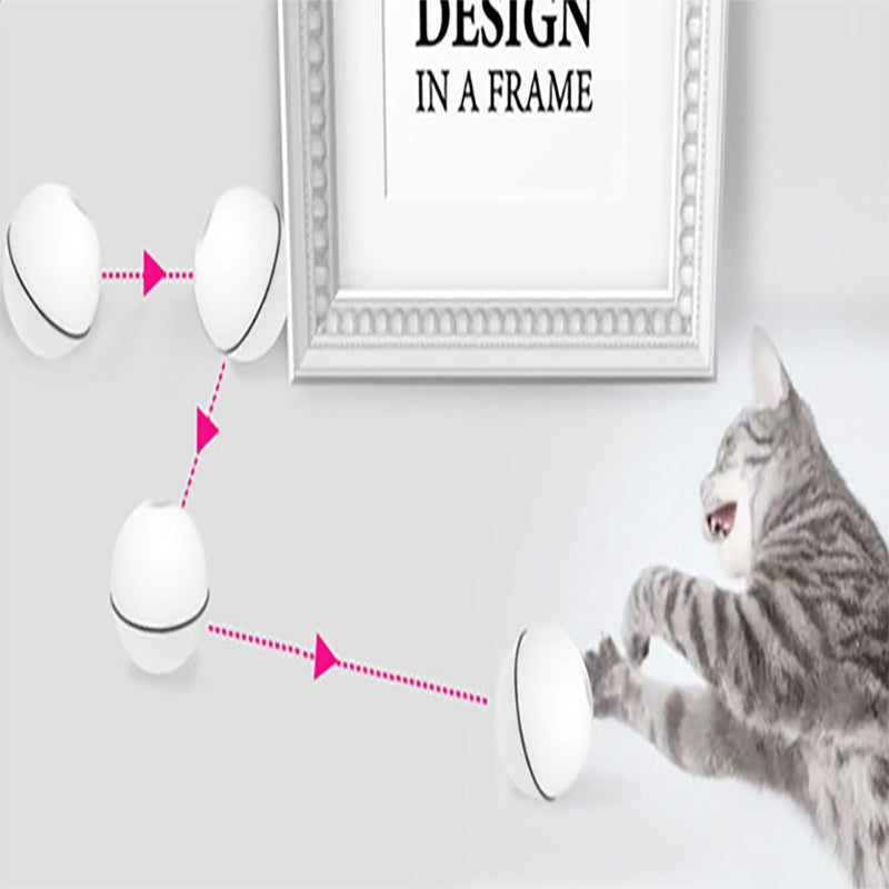 LED Laser Cat Toy Ball – Interactive Rolling Electronic Pet Toy