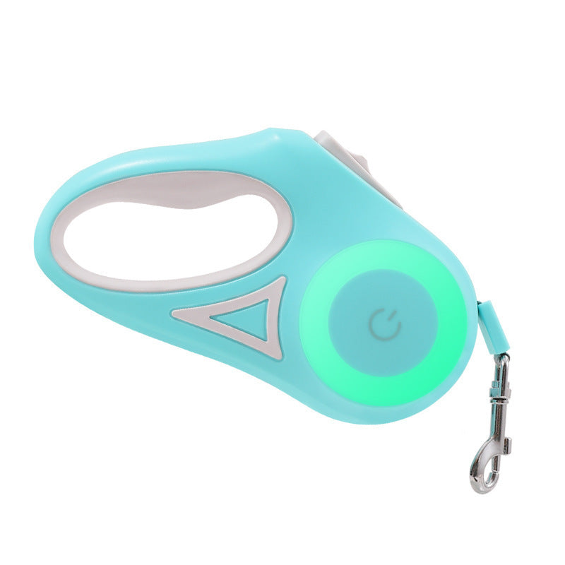 Retractable Dog Leash with Spotlight & Adjustable Collar | Auto Traction Rope for Small & Medium Dogs