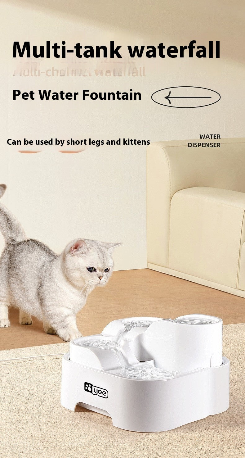 Automatic Cat Water Fountain with Filter – Circulating Flowing Fresh Water Dispenser