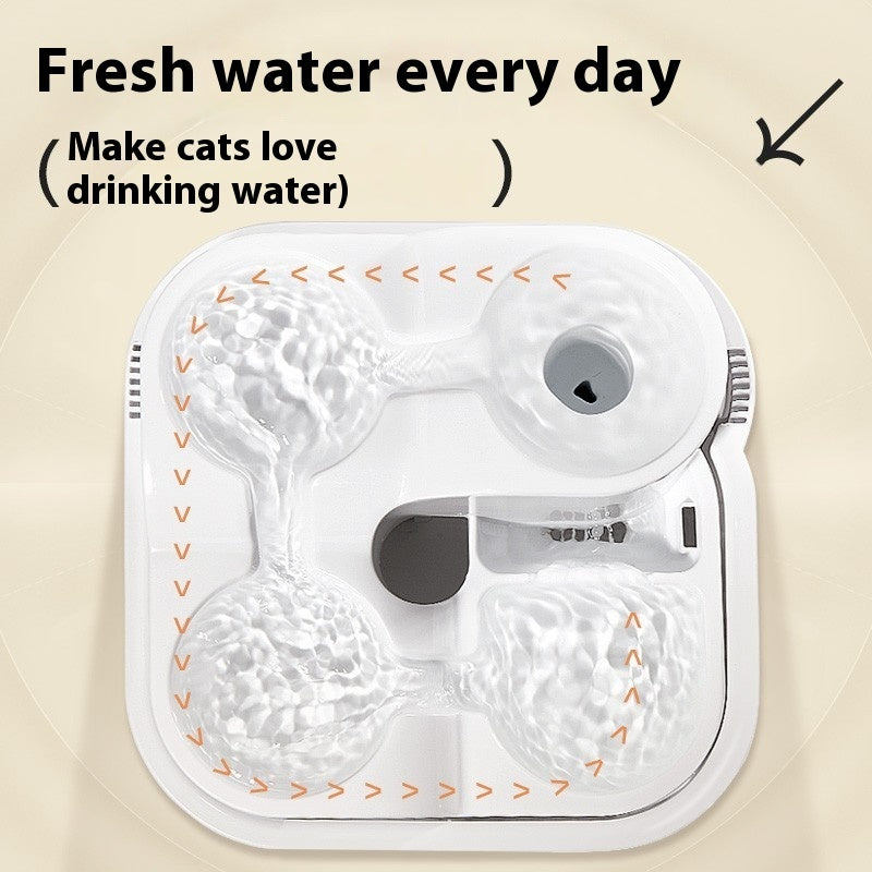 Automatic Cat Water Fountain with Filter – Circulating Flowing Fresh Water Dispenser
