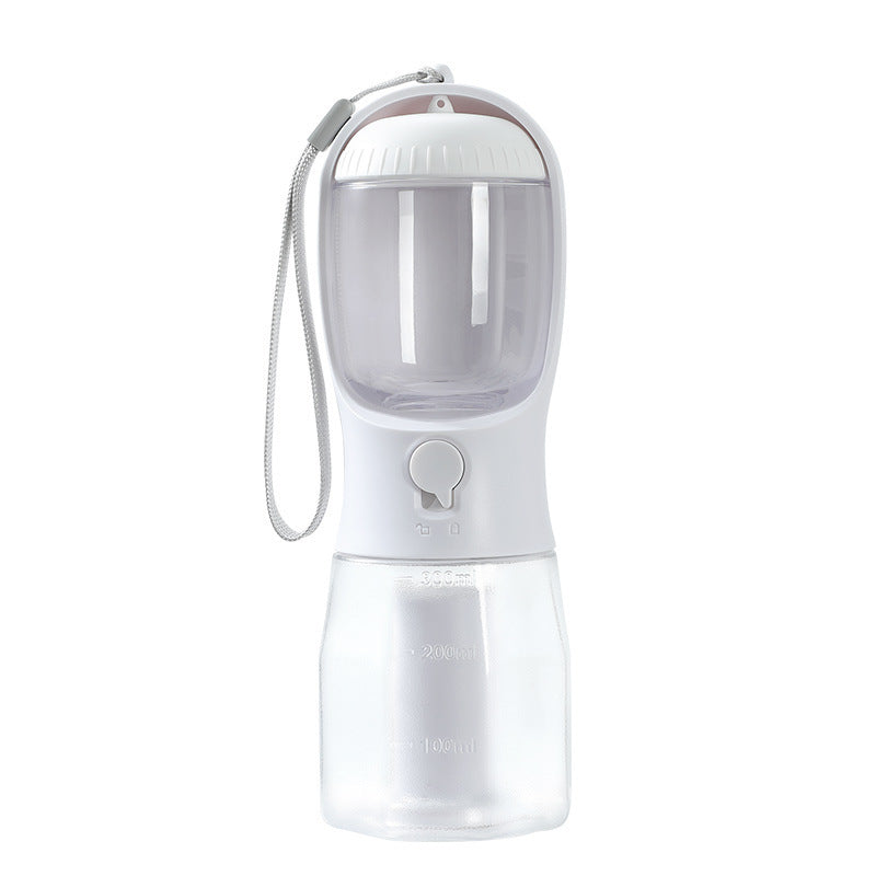 3-in-1 Dog Water Bottle with Food Container & Waste Bag Holder – Portable Pet Travel Cup