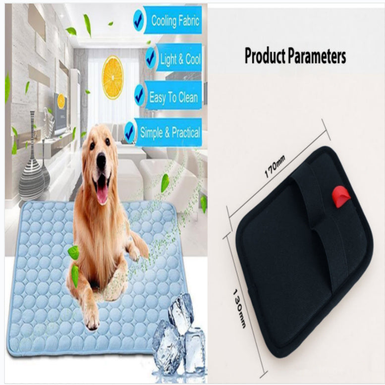 Pet Cooling Mat for Dogs & Cats | Ice Silk Summer Cold Nest Pad