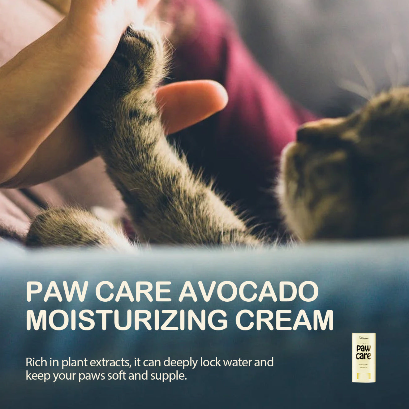 Yegbong Pet Avocado Foot Balm – Moisturizing Paw Care for Cats & Dogs