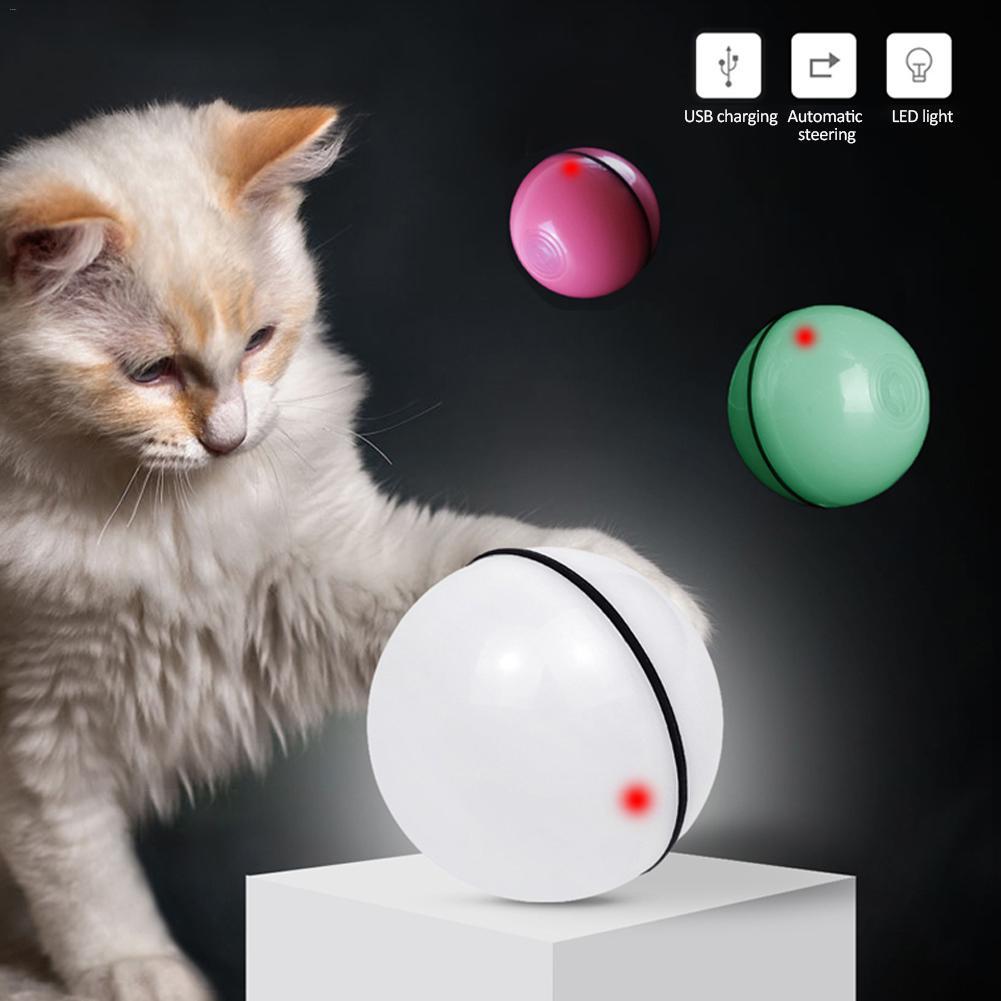 LED Laser Cat Toy Ball – Interactive Rolling Electronic Pet Toy