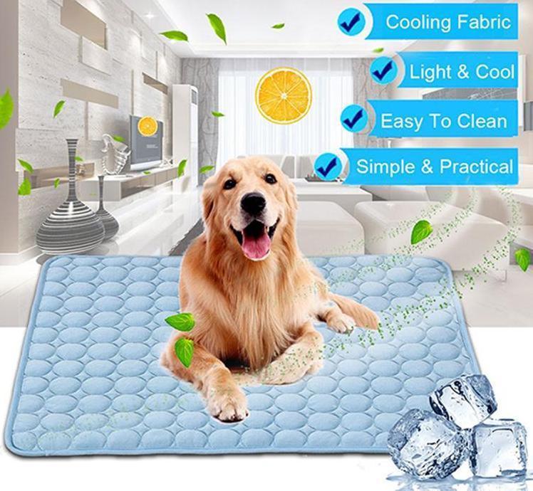 Pet Cooling Mat for Dogs & Cats | Ice Silk Summer Cold Nest Pad