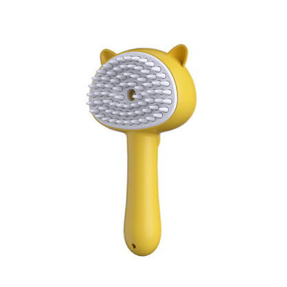 Hair Cleaning Brush with Mist – Rechargeable Self-Cleaning Slicker for Dogs & Cats