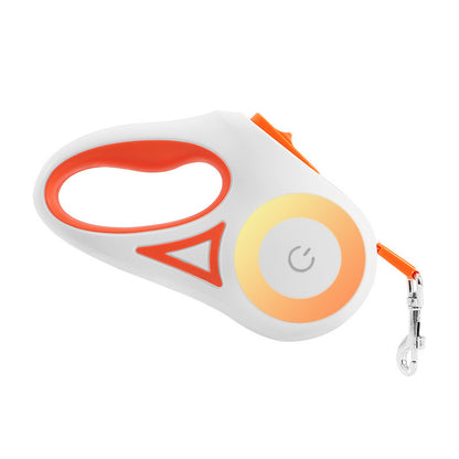 Retractable Dog Leash with Spotlight & Adjustable Collar | Auto Traction Rope for Small & Medium Dogs