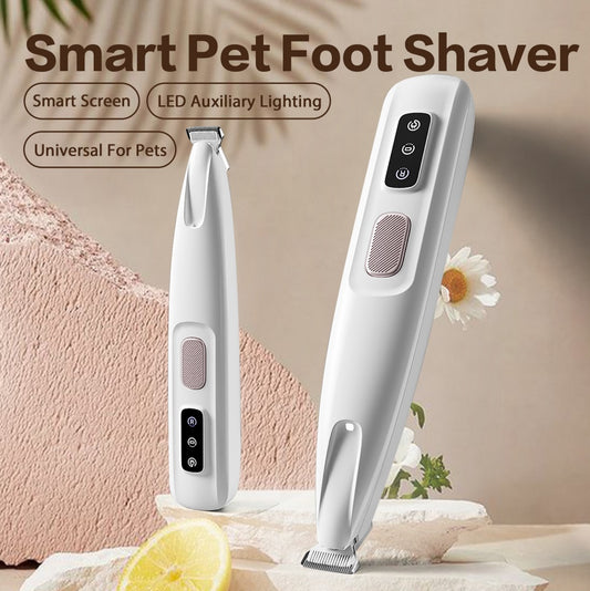 2025 Pet Paw Trimmer – Rechargeable Quiet Hair Clippers with LED for Dogs & Cats