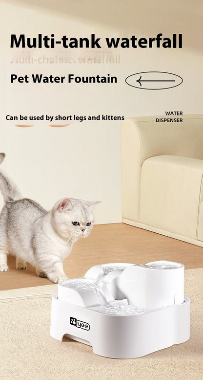 Automatic Cat Water Fountain with Filter – Circulating Flowing Fresh Water Dispenser