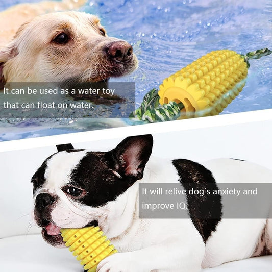 Durable Chew Dog Toy – Squeaky Interactive Corn Cob Toy for Dogs